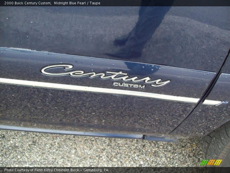 Midnight Blue Pearl / Taupe 2000 Buick Century Custom