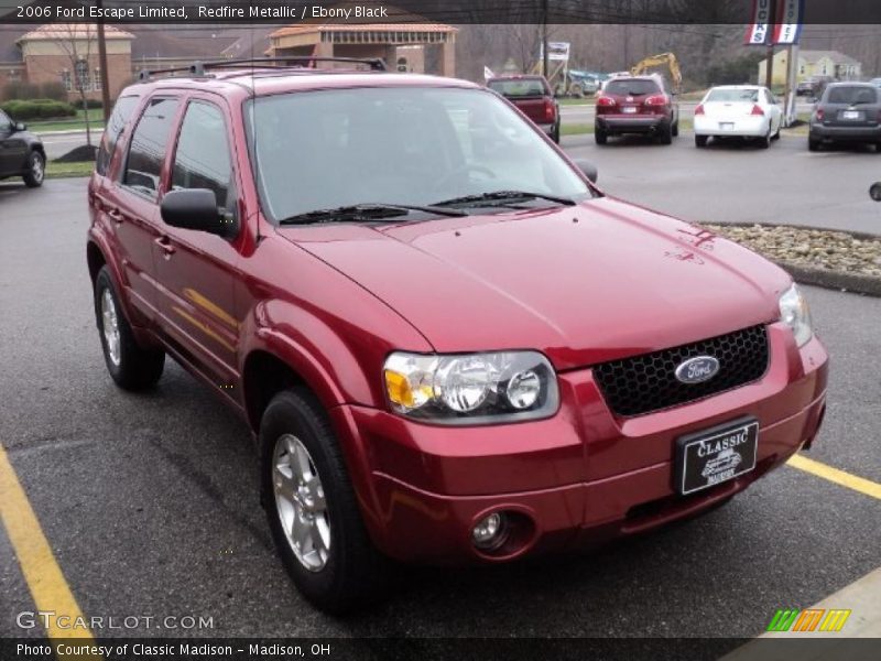 Redfire Metallic / Ebony Black 2006 Ford Escape Limited