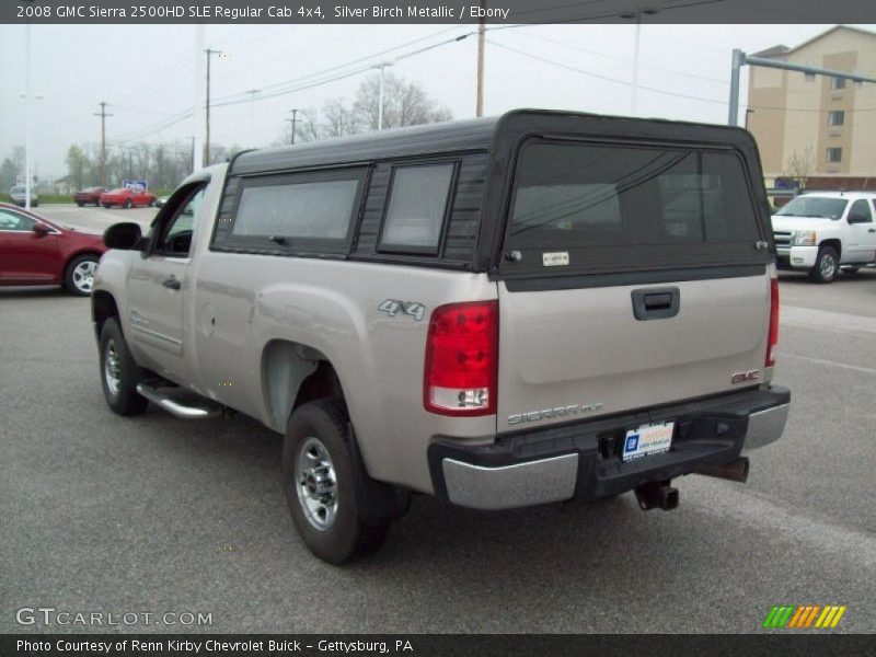 Silver Birch Metallic / Ebony 2008 GMC Sierra 2500HD SLE Regular Cab 4x4