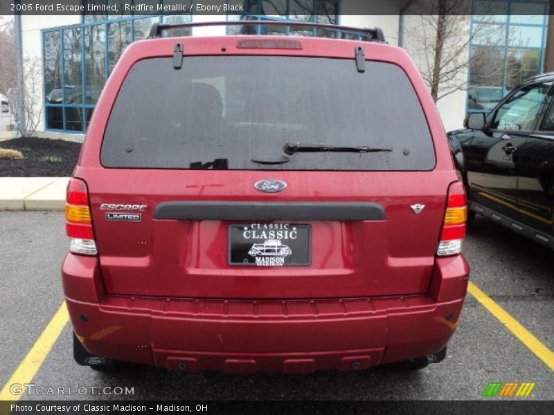 Redfire Metallic / Ebony Black 2006 Ford Escape Limited