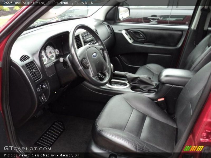  2006 Escape Limited Ebony Black Interior