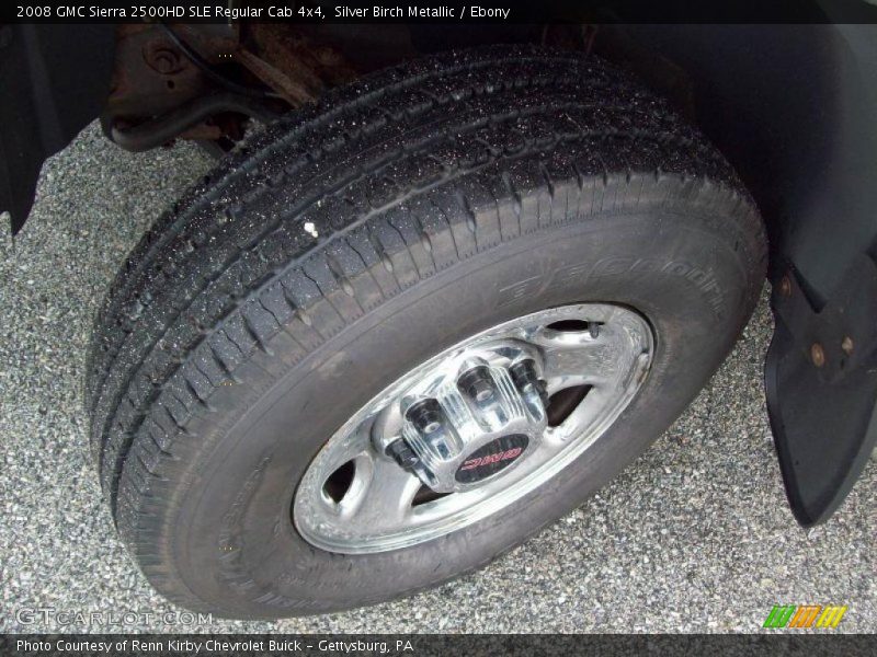 Silver Birch Metallic / Ebony 2008 GMC Sierra 2500HD SLE Regular Cab 4x4