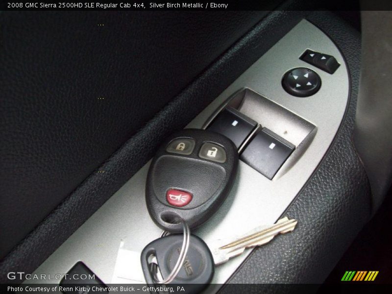 Silver Birch Metallic / Ebony 2008 GMC Sierra 2500HD SLE Regular Cab 4x4