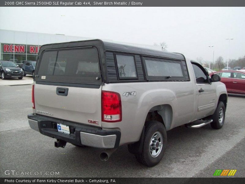 Silver Birch Metallic / Ebony 2008 GMC Sierra 2500HD SLE Regular Cab 4x4