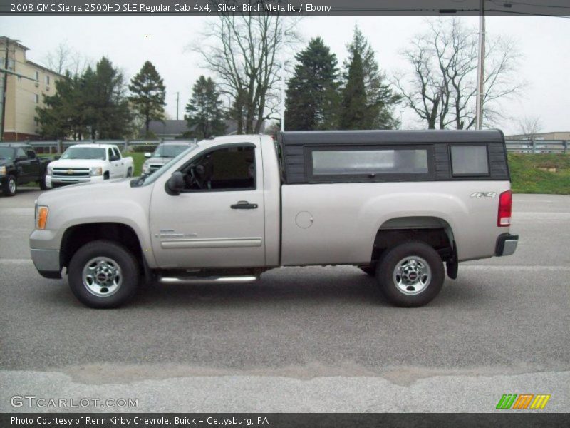 Silver Birch Metallic / Ebony 2008 GMC Sierra 2500HD SLE Regular Cab 4x4