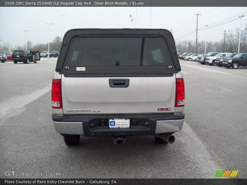 Silver Birch Metallic / Ebony 2008 GMC Sierra 2500HD SLE Regular Cab 4x4