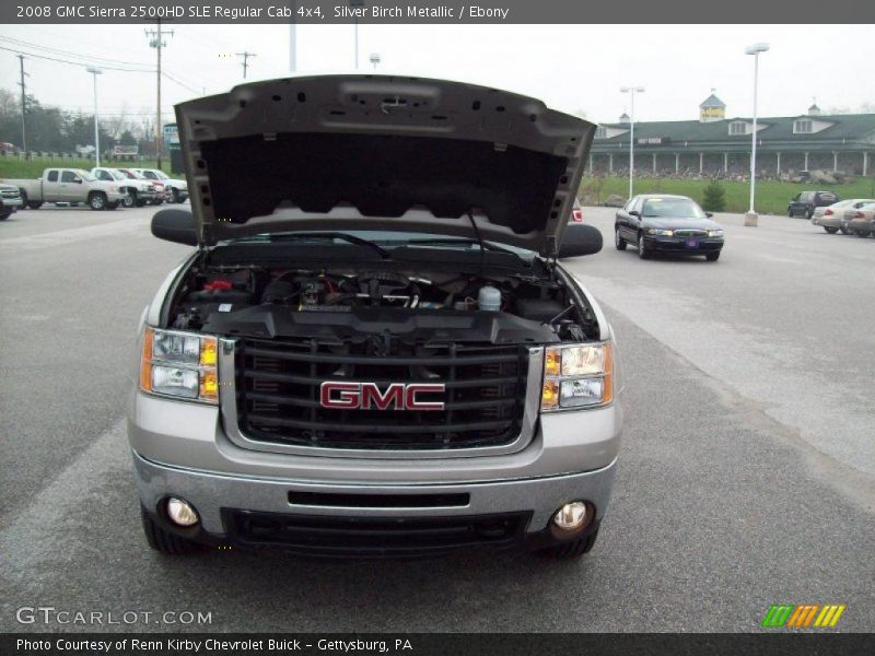 Silver Birch Metallic / Ebony 2008 GMC Sierra 2500HD SLE Regular Cab 4x4