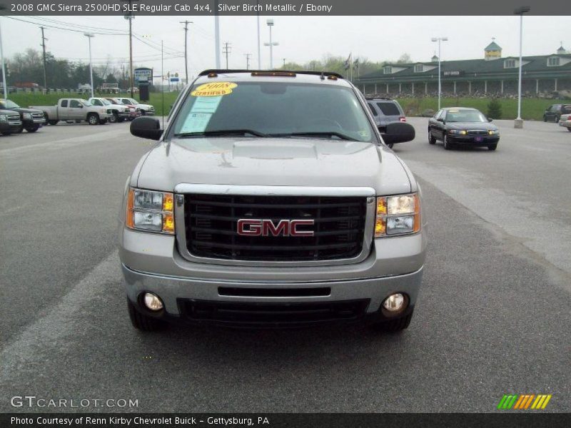 Silver Birch Metallic / Ebony 2008 GMC Sierra 2500HD SLE Regular Cab 4x4