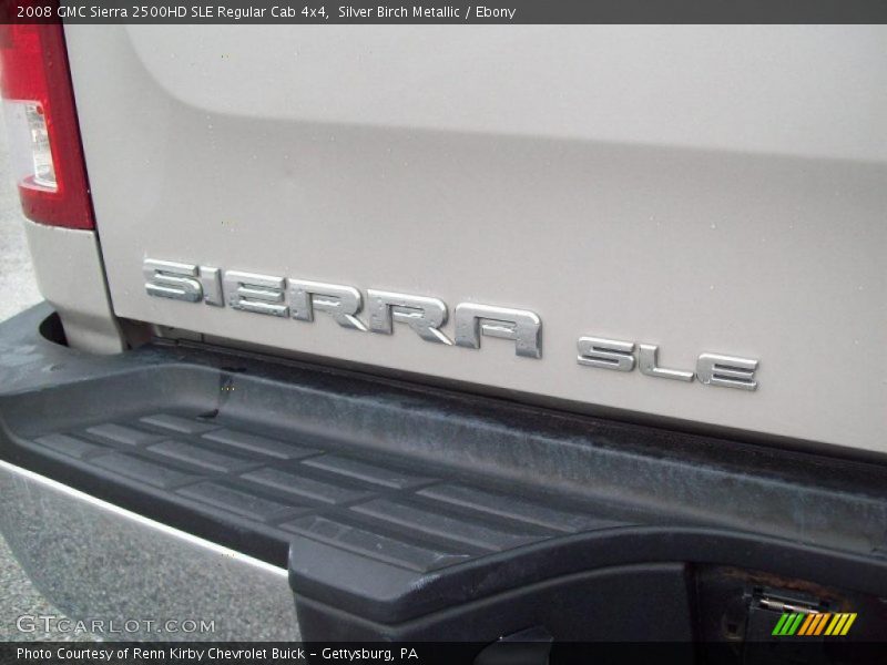 Silver Birch Metallic / Ebony 2008 GMC Sierra 2500HD SLE Regular Cab 4x4
