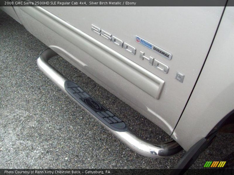 Silver Birch Metallic / Ebony 2008 GMC Sierra 2500HD SLE Regular Cab 4x4