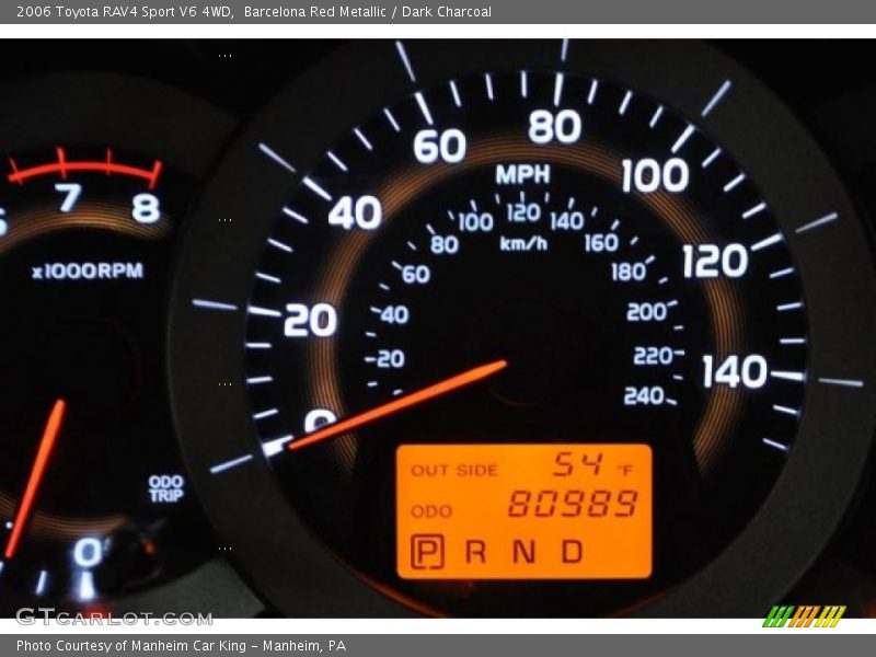 Barcelona Red Metallic / Dark Charcoal 2006 Toyota RAV4 Sport V6 4WD