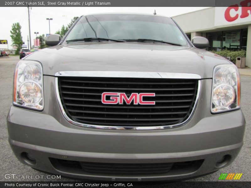 Steel Gray Metallic / Light Titanium 2007 GMC Yukon SLE