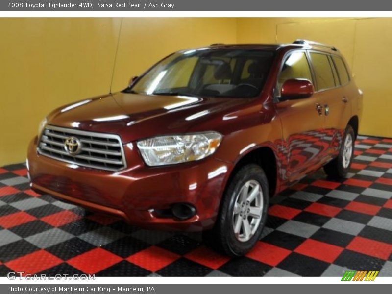 Salsa Red Pearl / Ash Gray 2008 Toyota Highlander 4WD