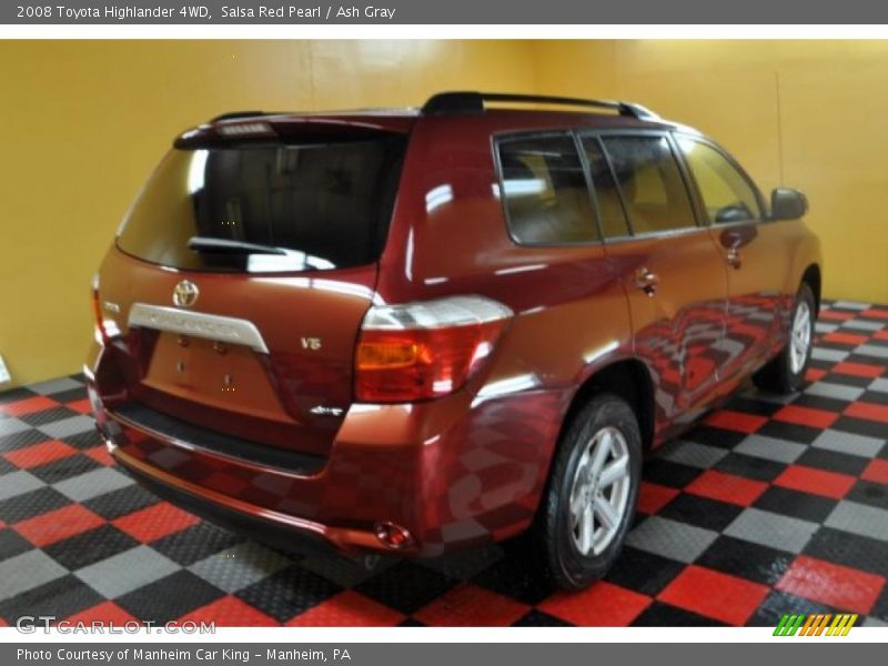 Salsa Red Pearl / Ash Gray 2008 Toyota Highlander 4WD