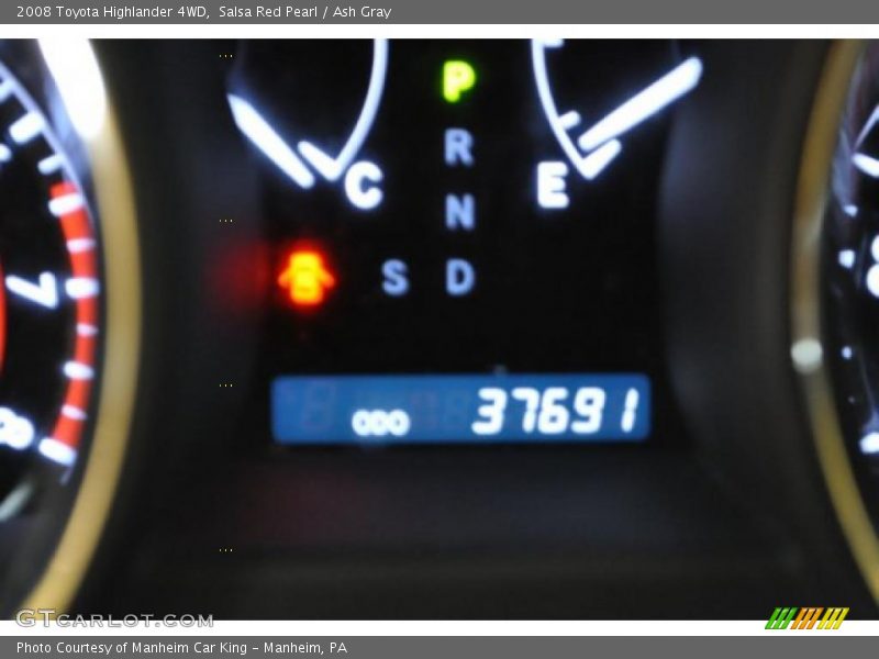 Salsa Red Pearl / Ash Gray 2008 Toyota Highlander 4WD
