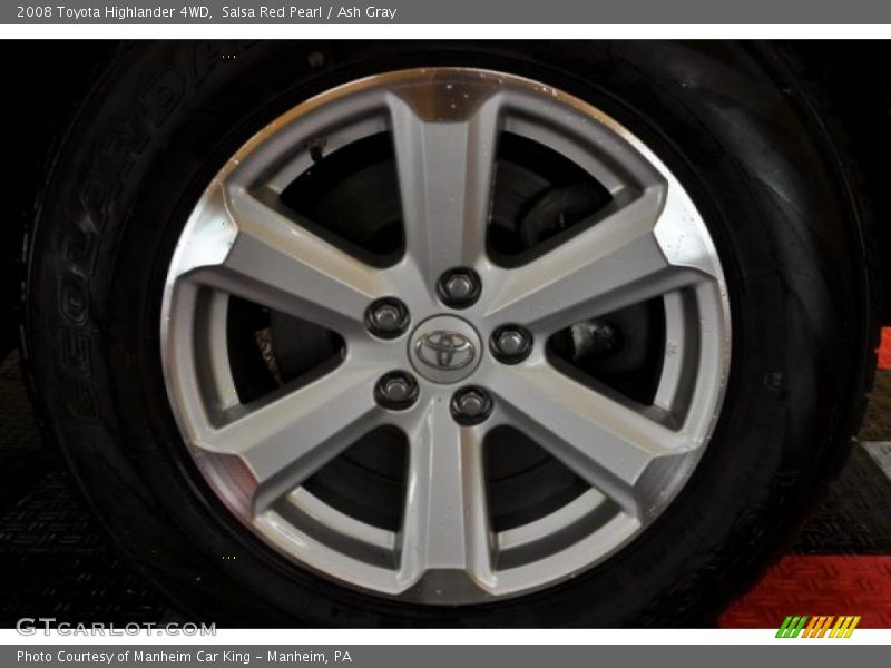 Salsa Red Pearl / Ash Gray 2008 Toyota Highlander 4WD