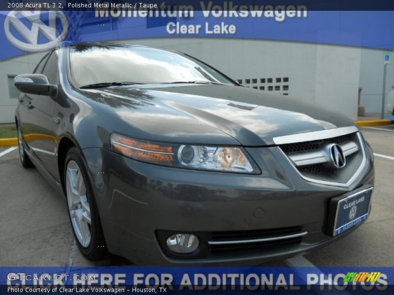Polished Metal Metallic / Taupe 2008 Acura TL 3.2