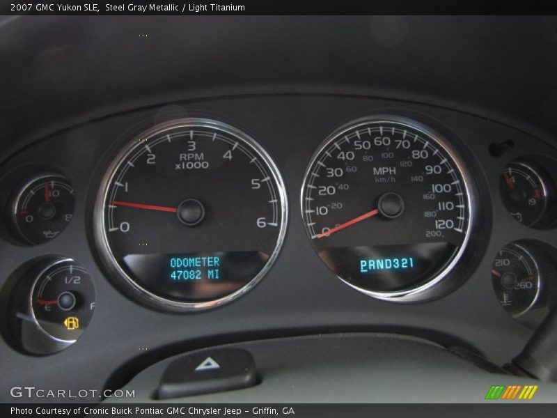Steel Gray Metallic / Light Titanium 2007 GMC Yukon SLE
