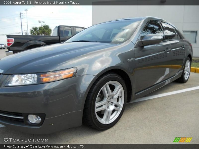 Polished Metal Metallic / Taupe 2008 Acura TL 3.2