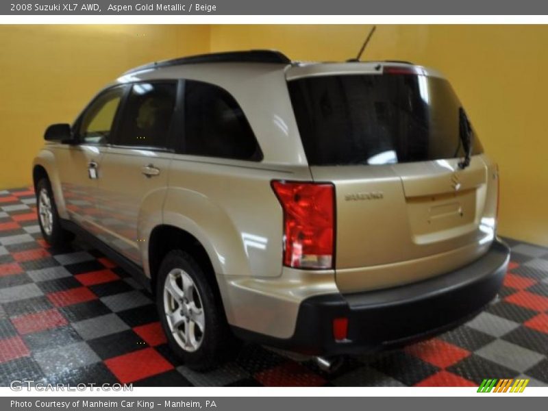 Aspen Gold Metallic / Beige 2008 Suzuki XL7 AWD