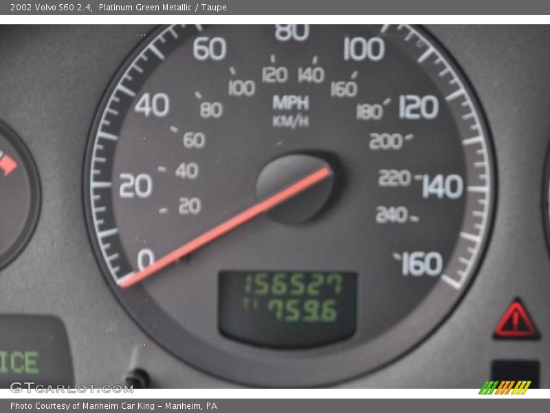 Platinum Green Metallic / Taupe 2002 Volvo S60 2.4