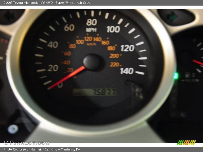 Super White / Ash Gray 2006 Toyota Highlander V6 4WD