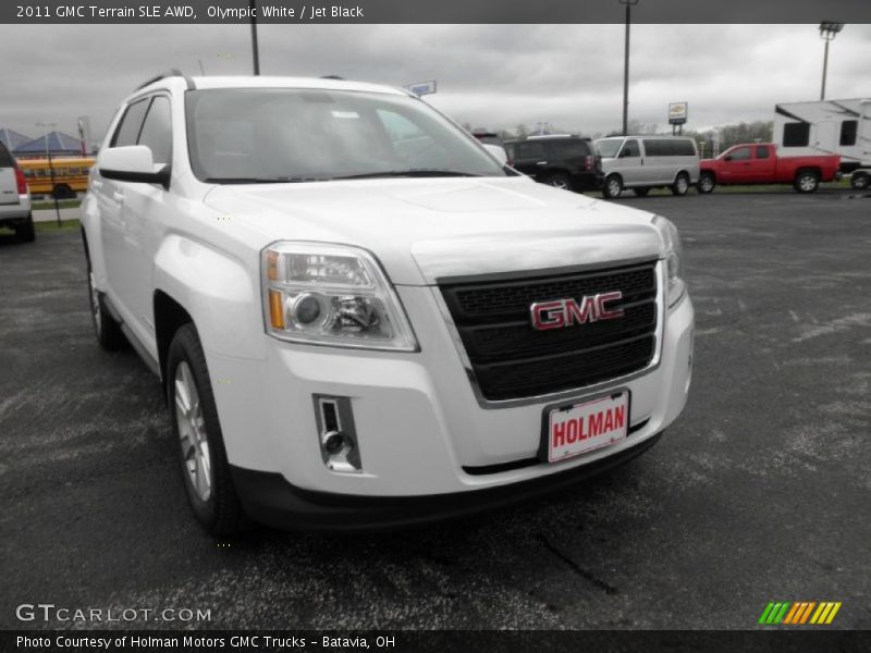 Olympic White / Jet Black 2011 GMC Terrain SLE AWD