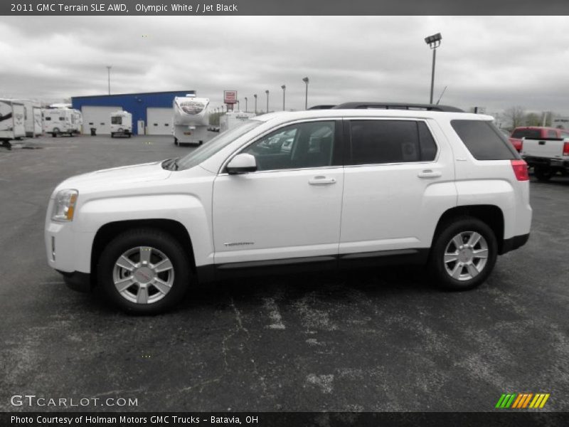 Olympic White / Jet Black 2011 GMC Terrain SLE AWD