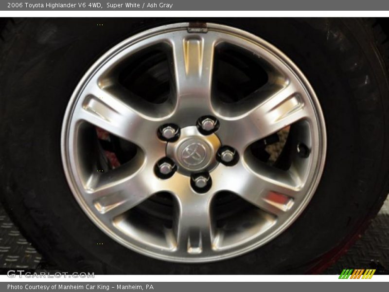 Super White / Ash Gray 2006 Toyota Highlander V6 4WD