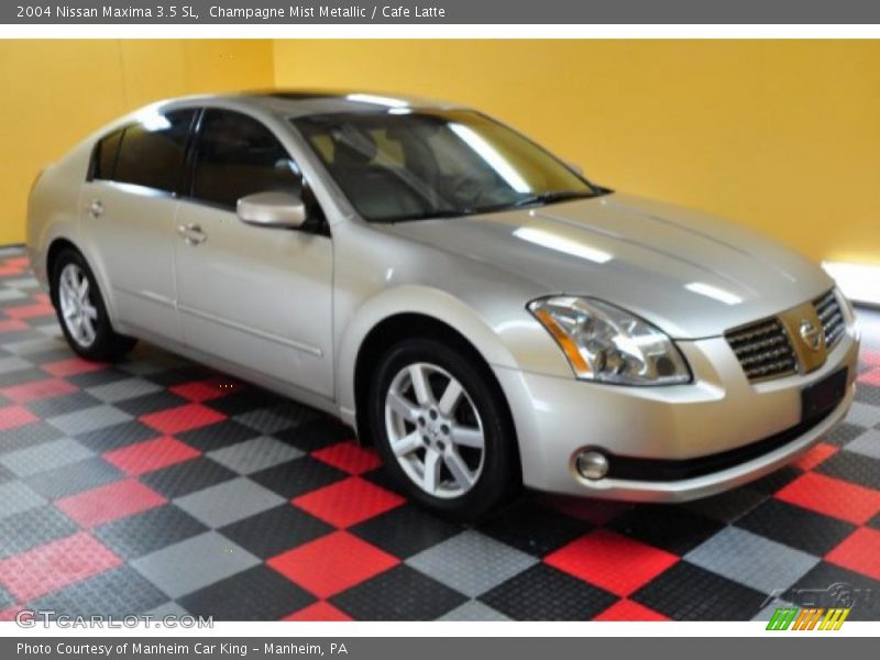 Champagne Mist Metallic / Cafe Latte 2004 Nissan Maxima 3.5 SL