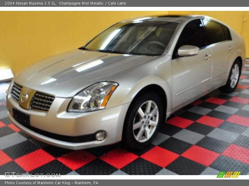 Champagne Mist Metallic / Cafe Latte 2004 Nissan Maxima 3.5 SL