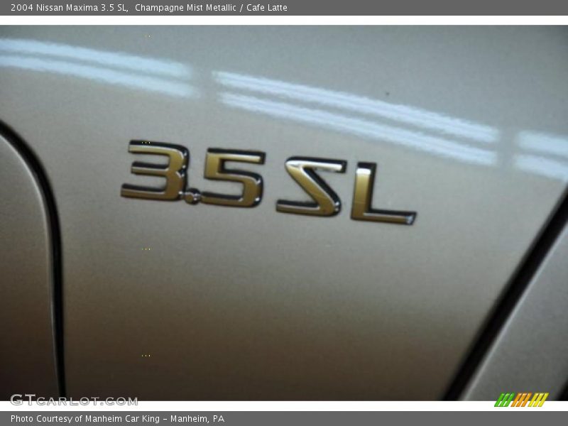 Champagne Mist Metallic / Cafe Latte 2004 Nissan Maxima 3.5 SL