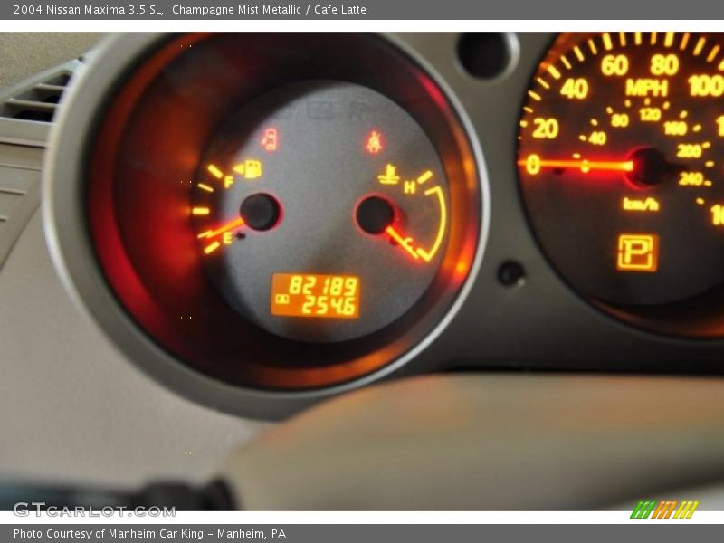 Champagne Mist Metallic / Cafe Latte 2004 Nissan Maxima 3.5 SL