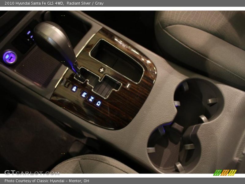 Radiant Silver / Gray 2010 Hyundai Santa Fe GLS 4WD