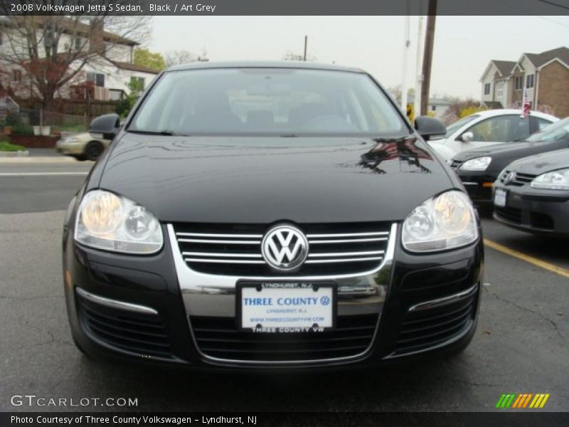 Black / Art Grey 2008 Volkswagen Jetta S Sedan