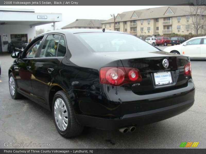 Black / Art Grey 2008 Volkswagen Jetta S Sedan