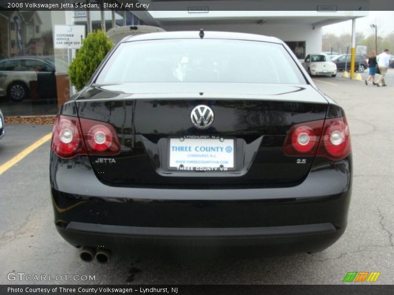Black / Art Grey 2008 Volkswagen Jetta S Sedan