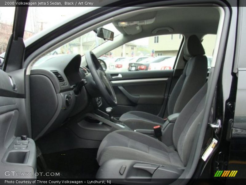 Black / Art Grey 2008 Volkswagen Jetta S Sedan