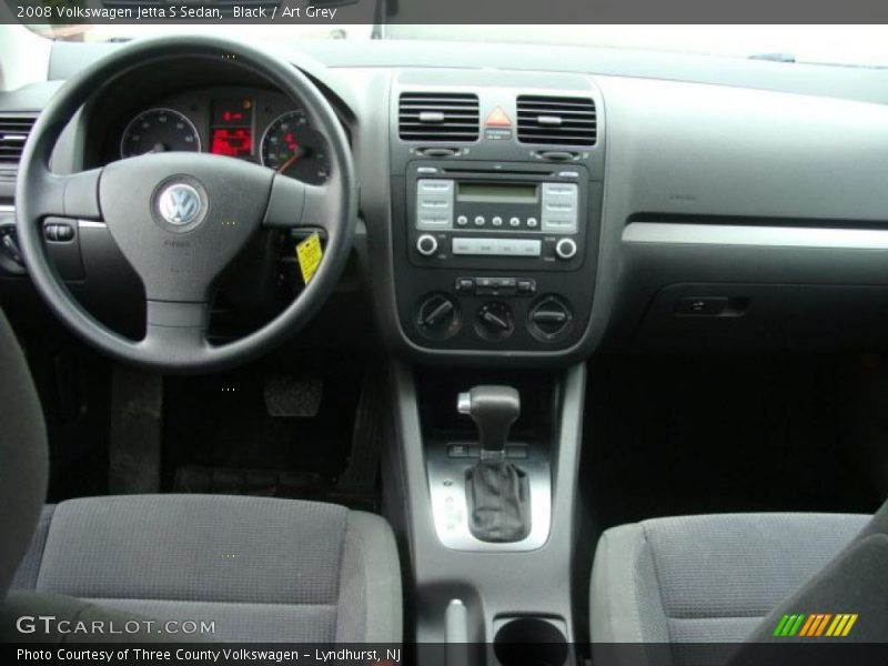 Black / Art Grey 2008 Volkswagen Jetta S Sedan