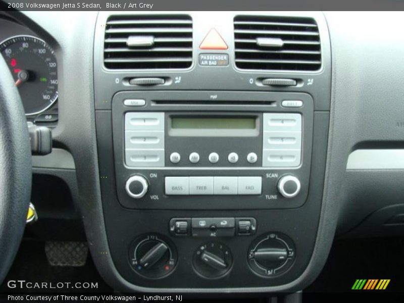 Black / Art Grey 2008 Volkswagen Jetta S Sedan