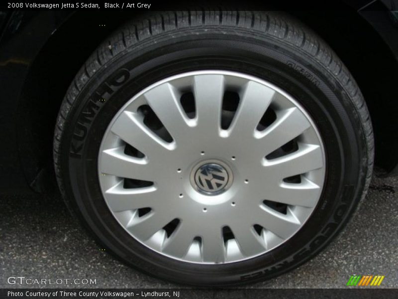 Black / Art Grey 2008 Volkswagen Jetta S Sedan