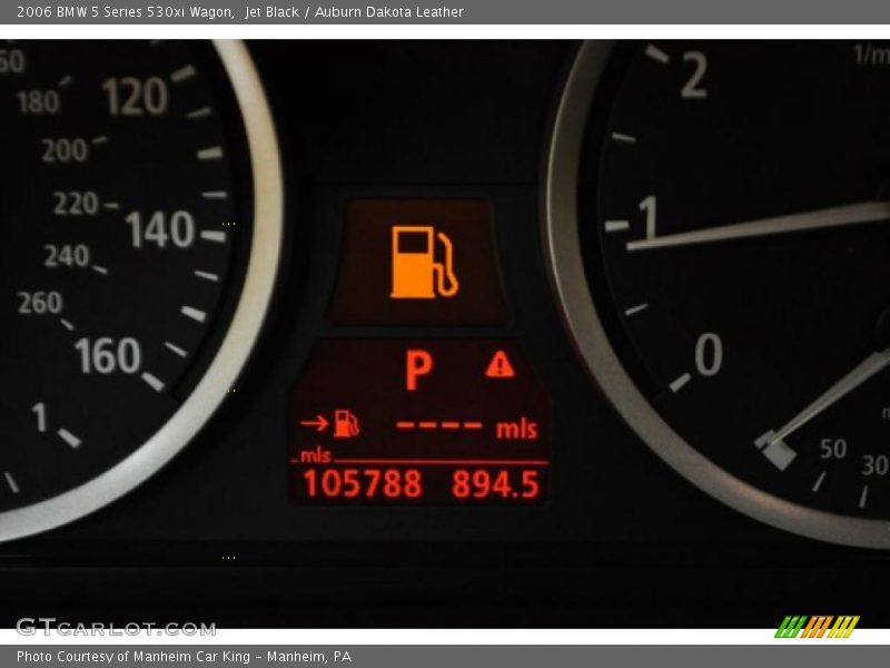 Jet Black / Auburn Dakota Leather 2006 BMW 5 Series 530xi Wagon