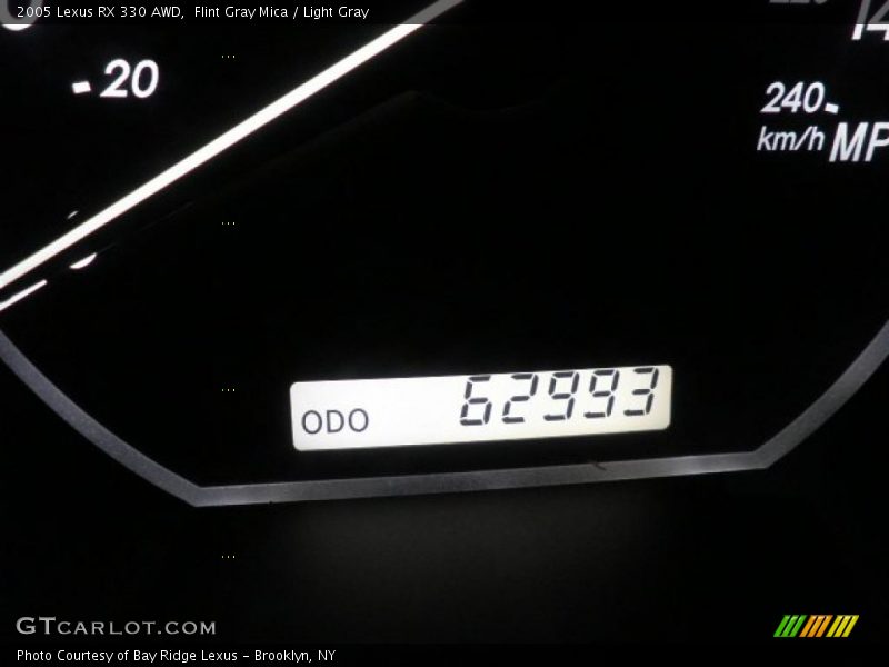 Flint Gray Mica / Light Gray 2005 Lexus RX 330 AWD
