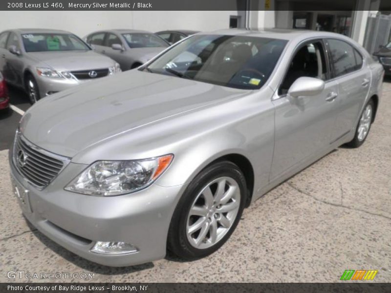 Mercury Silver Metallic / Black 2008 Lexus LS 460