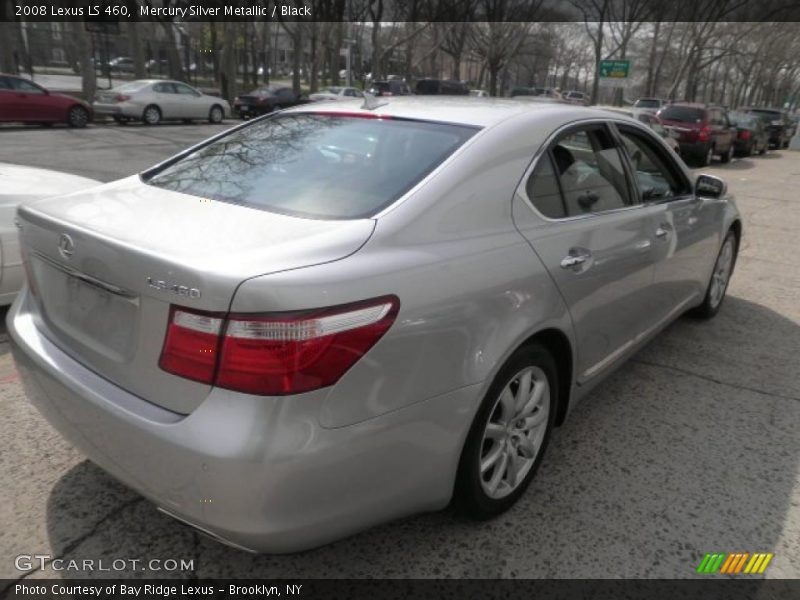 Mercury Silver Metallic / Black 2008 Lexus LS 460