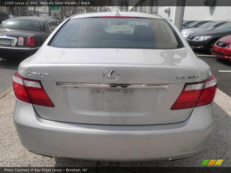 Mercury Silver Metallic / Black 2008 Lexus LS 460