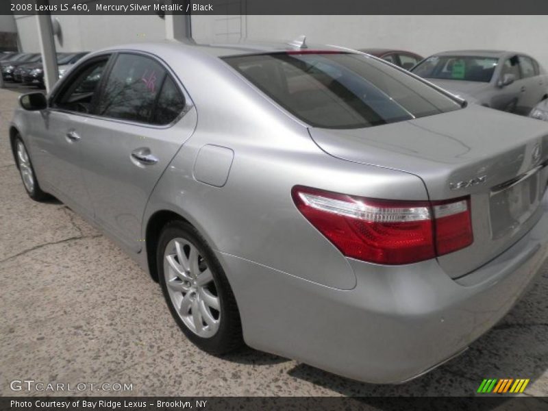 Mercury Silver Metallic / Black 2008 Lexus LS 460