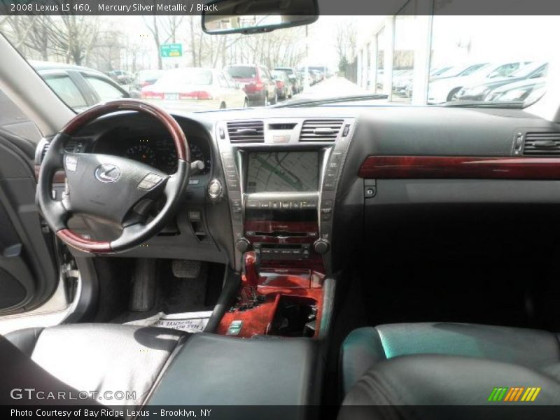 Mercury Silver Metallic / Black 2008 Lexus LS 460