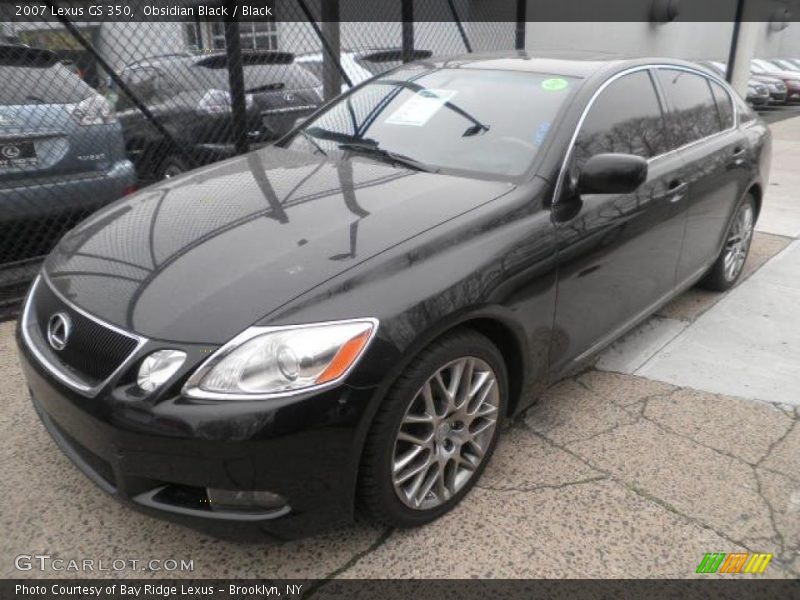Obsidian Black / Black 2007 Lexus GS 350