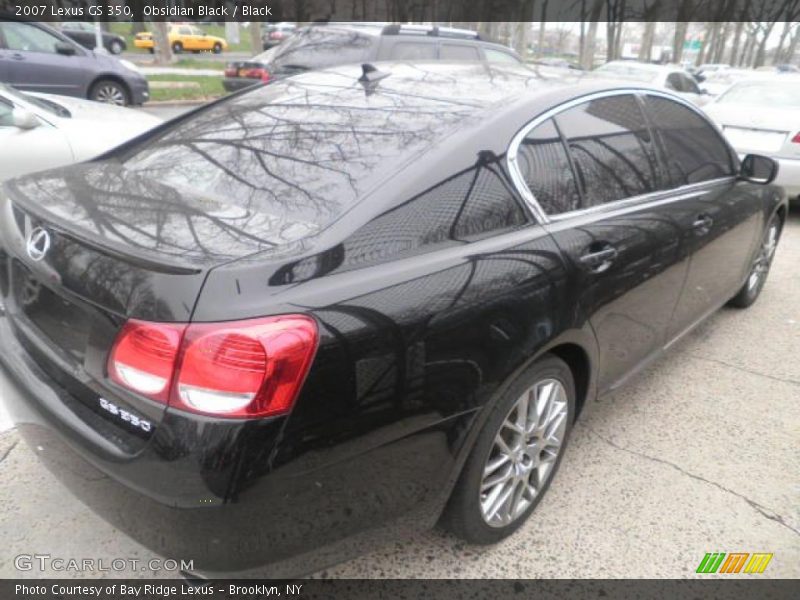 Obsidian Black / Black 2007 Lexus GS 350